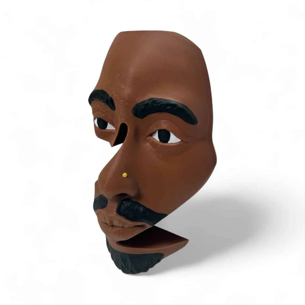 Abstract Tupac Wall Art 2Pac Face Decor